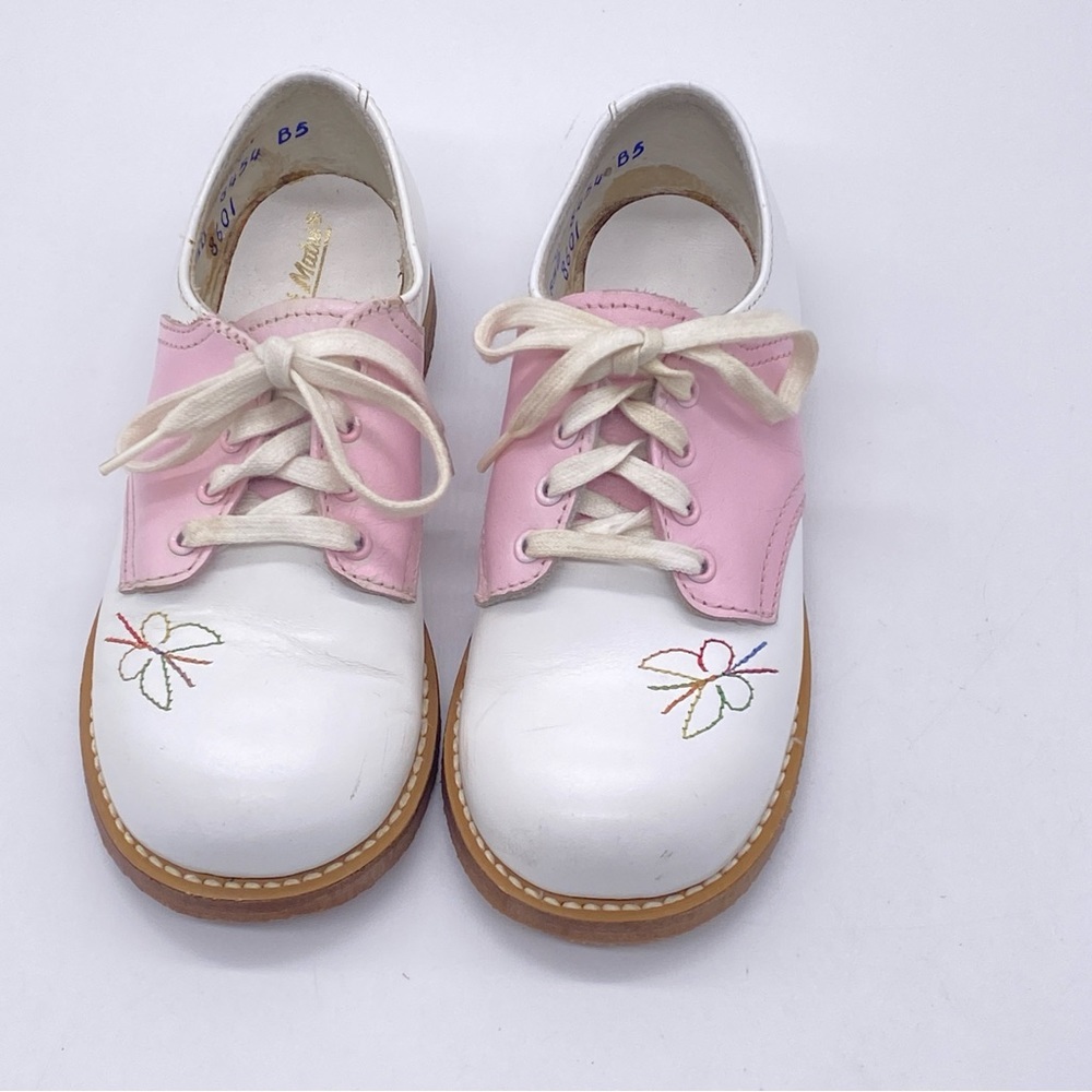 Childs Leather Saddle Oxford Shoes -Made In The USA- Size 8.5 D